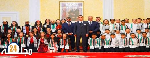 ولي العهد يستقبل الأطفال المقدسيين بتطوان