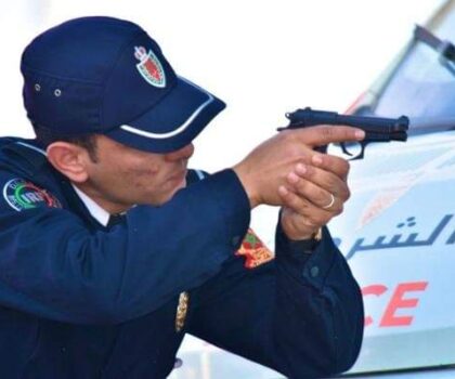 رصاصة من السلاح الوظيفي لرجل أمن تنهي حياة شخص كان في حالة إندفاع قوي بالجديدة