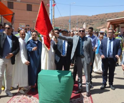 تدشين مشاريع تنموية بإقليم سيدي إفني بمناسبة ذكرى ثورة الملك والشعب وعيد الشباب