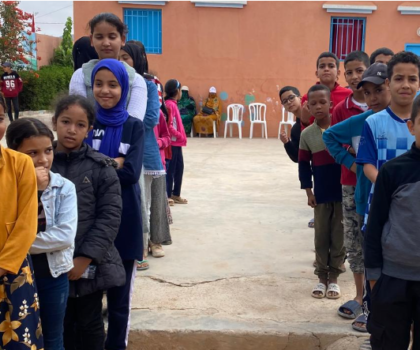 صبحية ترفيهية لفائدة اطفال جماعة تيوغزة اقليم سيدي افني