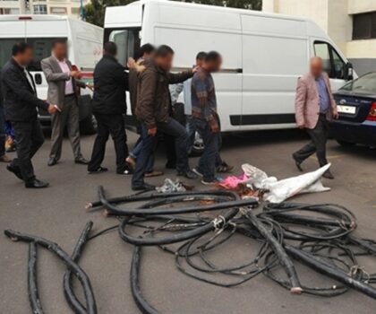 المحمدية: توقيف متورطين في سرقة الأسلاك النحاسية