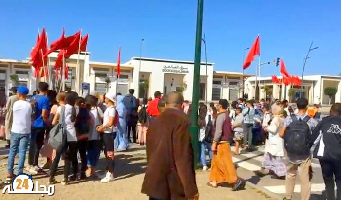 سلا.. الفرقة الوطنية للشرطة القضائية تستمع لتجار سوق الصالحين