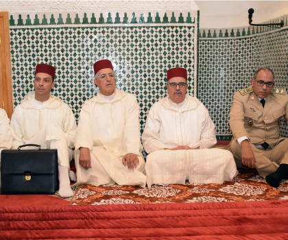 تسليم هبة ملكية في ذكرى وفاة المغفور له الحسن الثاني مسجد زاوية سيدي حمزة إقليم ميدلت