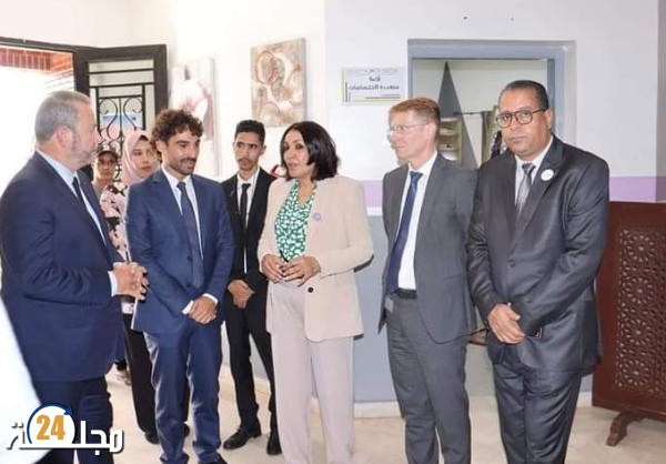 زيارة تفقدية لسفير دولة فرنسا للفضاء متعدد الوظائف للنساء شروق ابن جرير