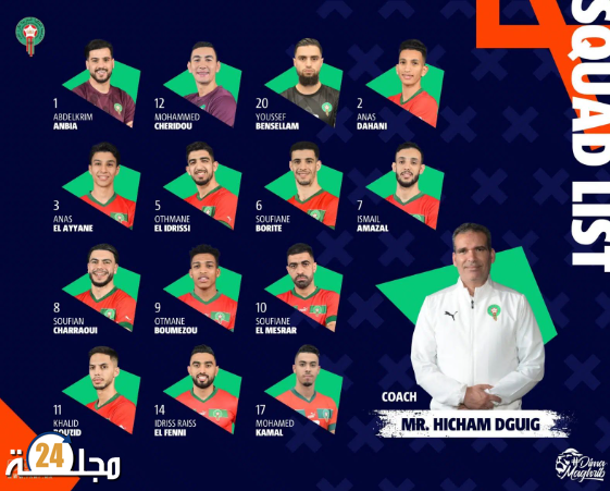 هشام الدكيك يكشف عن قائمة المنتخب المغربي لكرة القدم داخل القاعة لمونديال أوزبكستان 2024