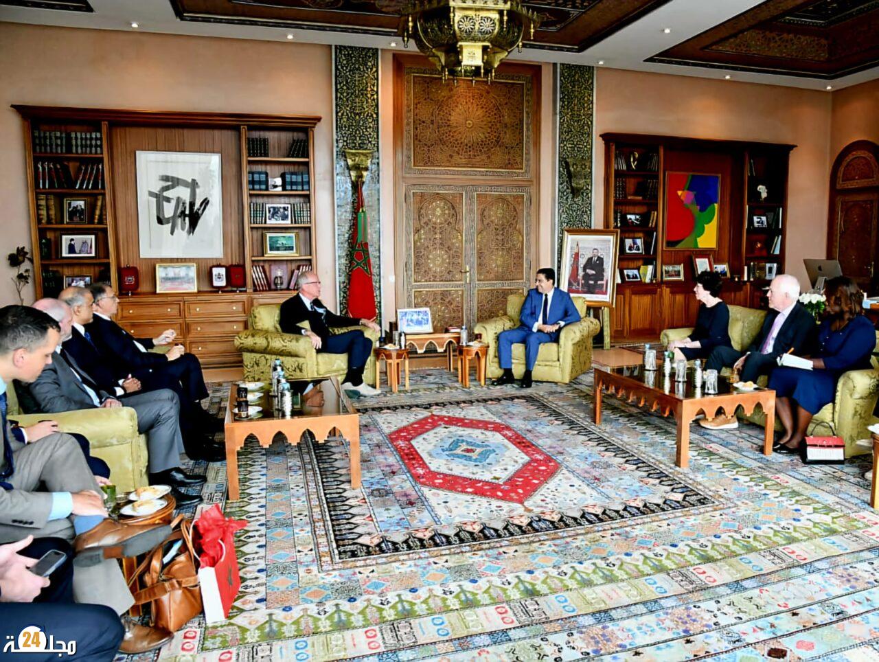 بوريطة  يستقبل وفدا من أعضاء مجلس الشيوخ الأمريكي