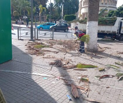 حملة نظافة شاملة وسط المدينة  تحت إشراف رئيسية جماعة سطات