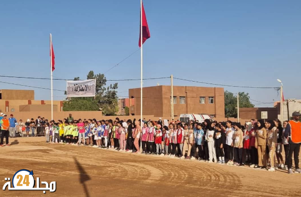 عامل إقليم تيزنيت يُعطي انطلاقة البطولة الإقليمية للعدو الريفي المدرسي