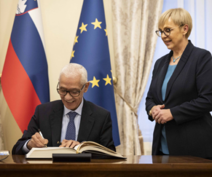 رئيس مجلس النواب يستقبل من طرف رئيسة سلوفينيا