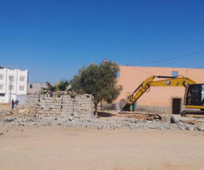 السلطة المحلية بتيوغزة تشهر سيف القانون ضد البناء العشوائي