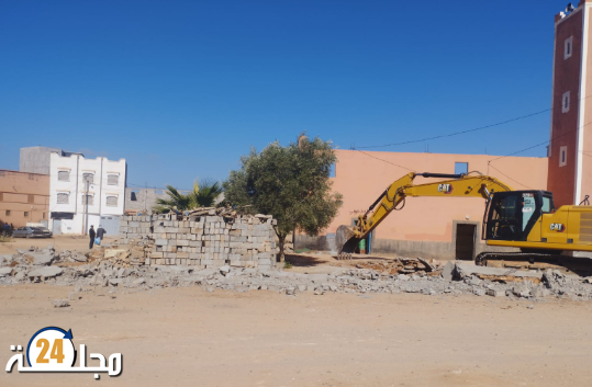 السلطة المحلية بتيوغزة تشهر سيف القانون ضد البناء العشوائي