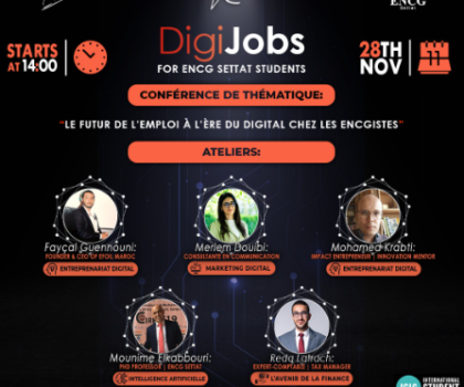 نادي CIAD ينظم النسخة الثانية من ندوة “Digijobs” تحت شعار “مستقبل التوظيف في العصر الرقمي”