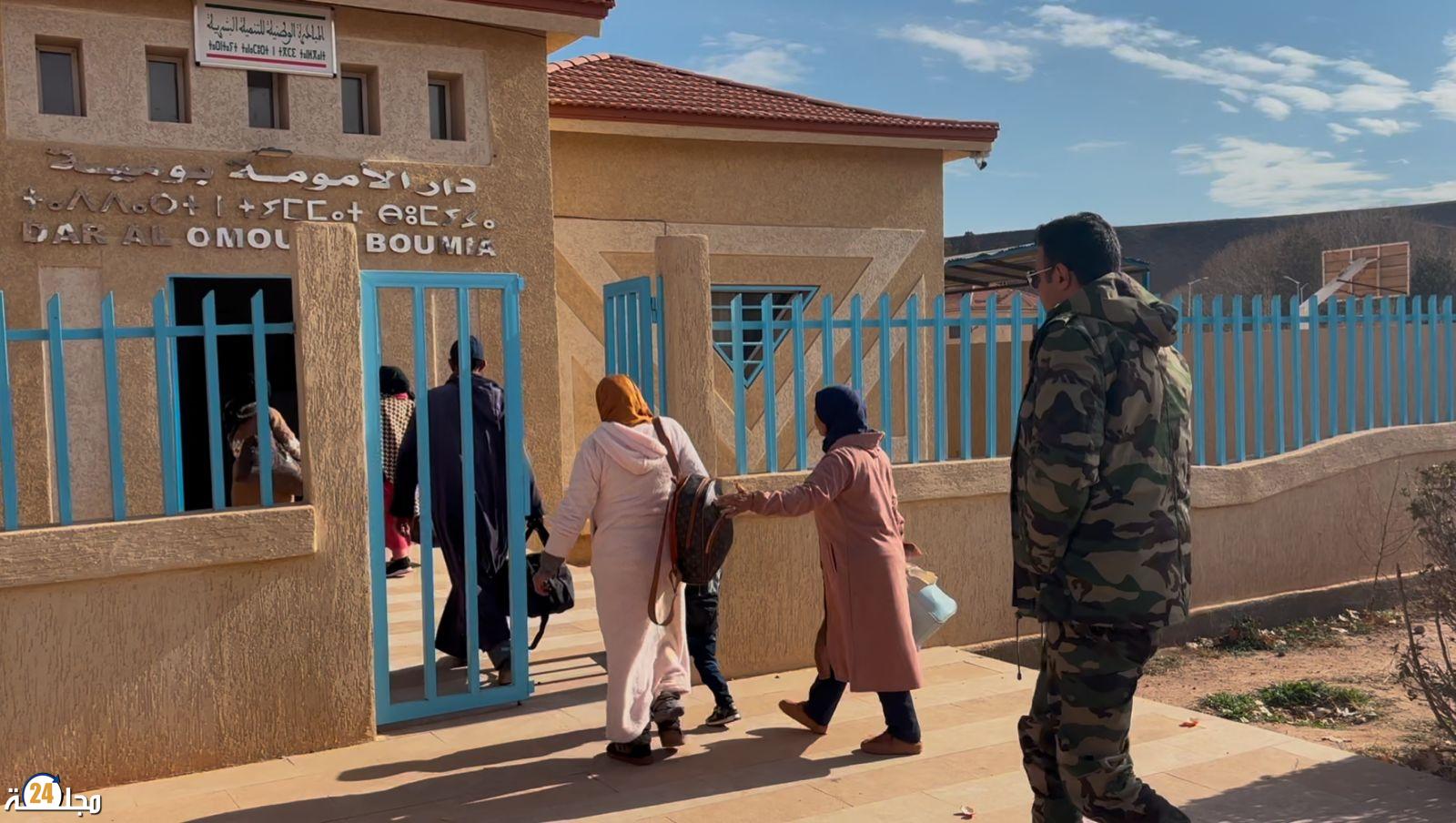 النشرة الجوية الانذارية الأخيرة تدفع السلطات المحلية بقيادة ايت أوادير الى نقل النساء الحوامل الى دار الأمومة