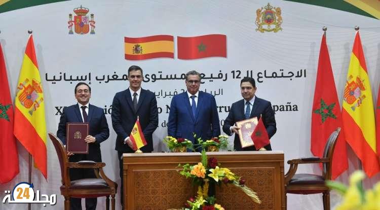 التضامن والشراكة.. شعار العلاقات بين المغرب وإسبانيا خلال 2024
