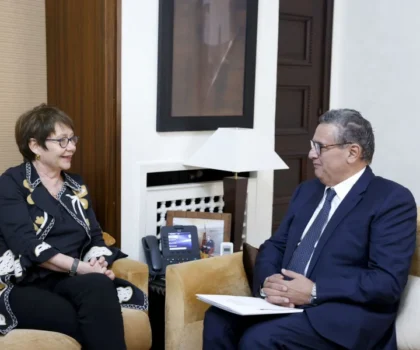 رئيس الحكومة يتباحث مع رئيسة البنك الأوروبي لإعادة الإعمار والتنمية
