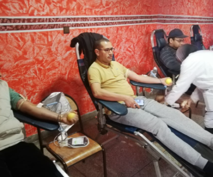 حملة ناجحة للتبرع بالدم بمدينة بيوكرى