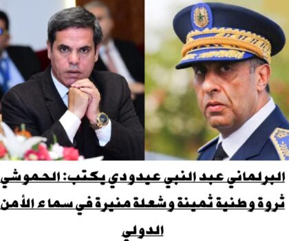 الحموشي ثروة وطنية ثمينة وشعلة منيرة في سماء الأمن الدولي