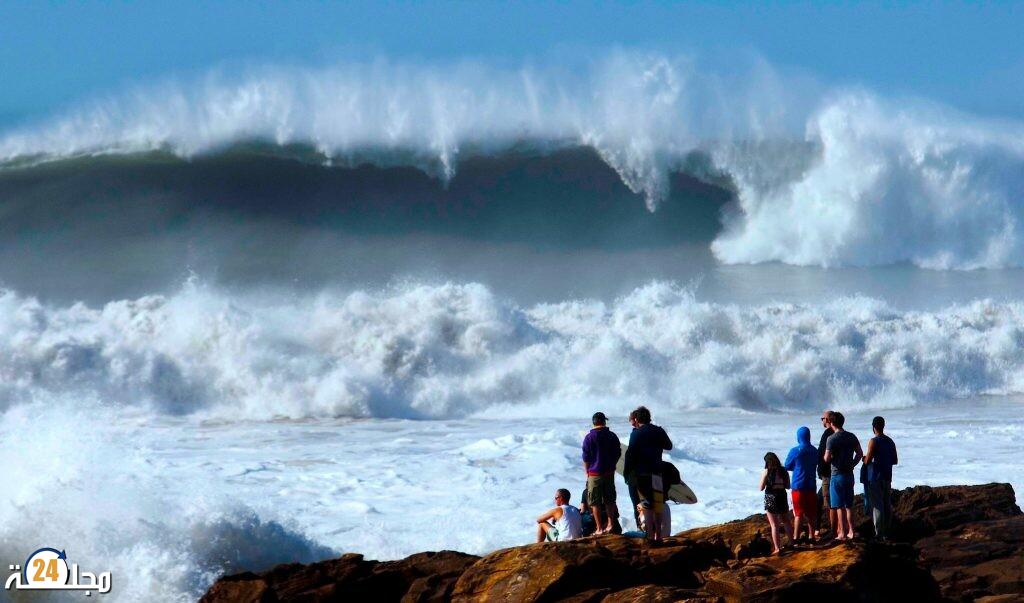 أمواج خطيرة بارتفاع 4 إلى 6.5 أمتار الخميس على السواحل الأطلسية