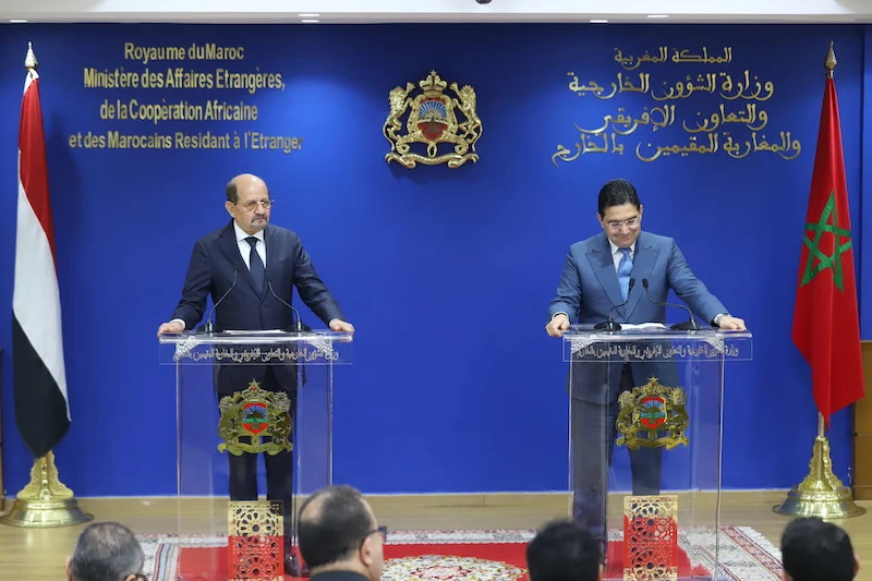 الجمهورية اليمنية تجدد التأكيد على موقفها الثابت الداعم لمغربية الصحراء