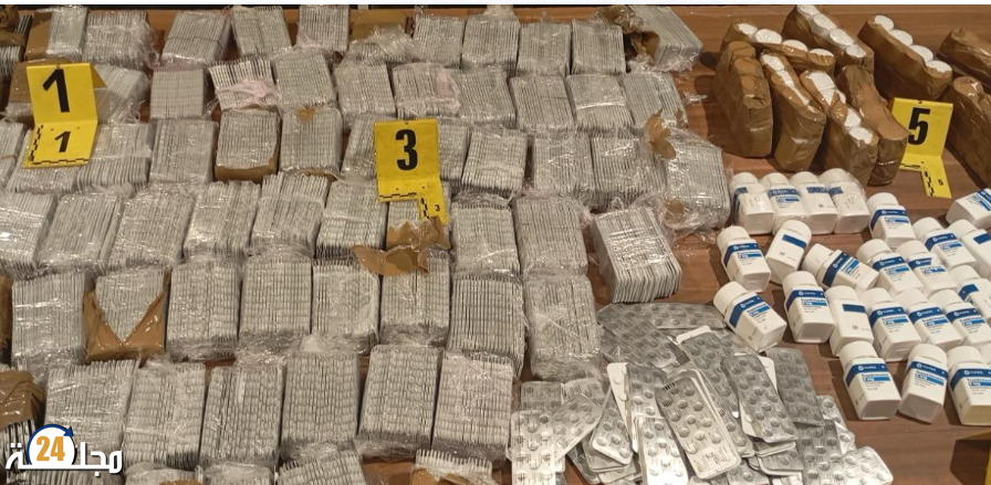 تفكيك شبكة تهريب دولية للمخدرات في ميناء طنجة وحجز 64080 قرص مخدر