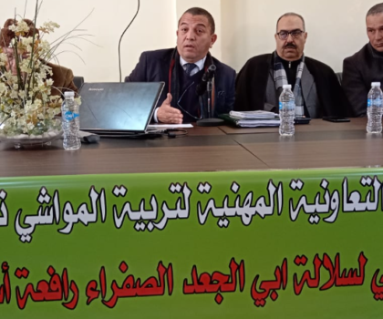 الملتقى الإقليمي لتأسيس التعاونية المهنية لتربية المواشي “صنف أبي الجعد” بإقليم خريبكة