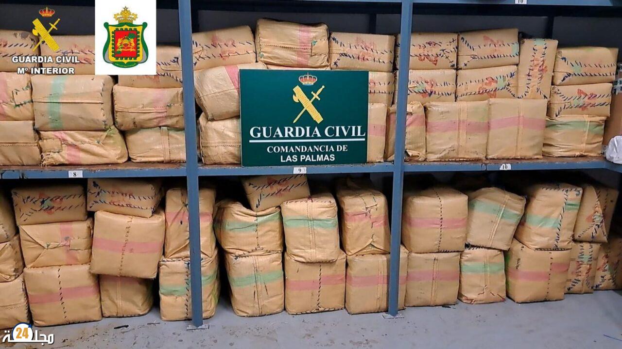 حجز أزيد من طنين من الحشيش قرب تينيريفي بفضل معلومات وفرتها المديرية العامة لمراقبة التراب الوطني