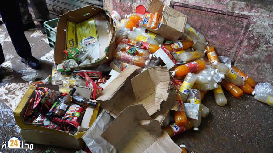 ضبط مواد غذائية فاسدة في أحد الأسواق بالدار البيضاء