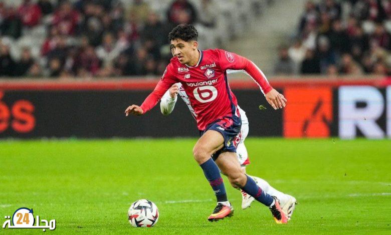 صحراوي يبدع بثنائية ويقود ليل لاكتساح سانت إيتيان في الدوري الفرنسي