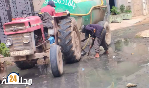 مبادرة إنسانية: جمعية نور الحق تتدخل لفك حصار مياه الأمطار وإنقاذ سكان الدوار