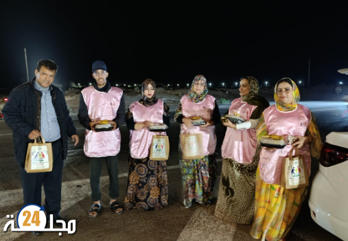 جمعية اريج للتنمية الاجتماعية الاقتصادية والثقافية بالعيون تنظم مشروع خيري وتوزيع وجبات الإفطار والسحور