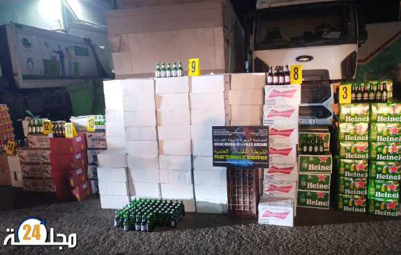 “الأمن بالناظور يحبط ترويج 18 ألف قنينة كحول مهربة ويصدر مذكرة بحث بحق المتورطين”