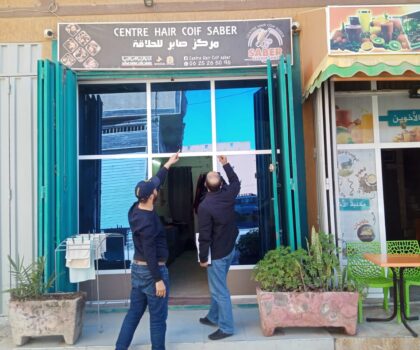 جمعية طارق بن زياد تزور مشروع صالون الحلاقة ببيوكرى المدعوم من طرف المبادرة الوطنية للتنمية البشرية