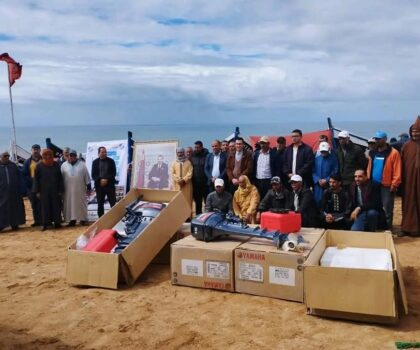 حفل تسليم قوارب الصيد البحري بدائرة بلفاع ماسة