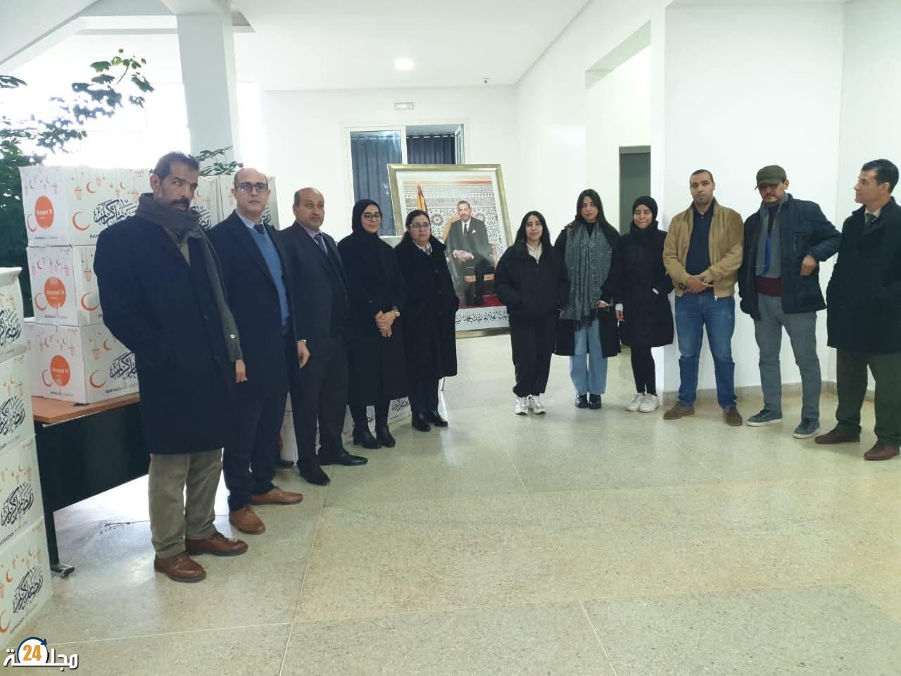 مبادرة تضامنية رمضانية بكلية العلوم القانونية والسياسية بسطات لفائدة أعوان الخدمة