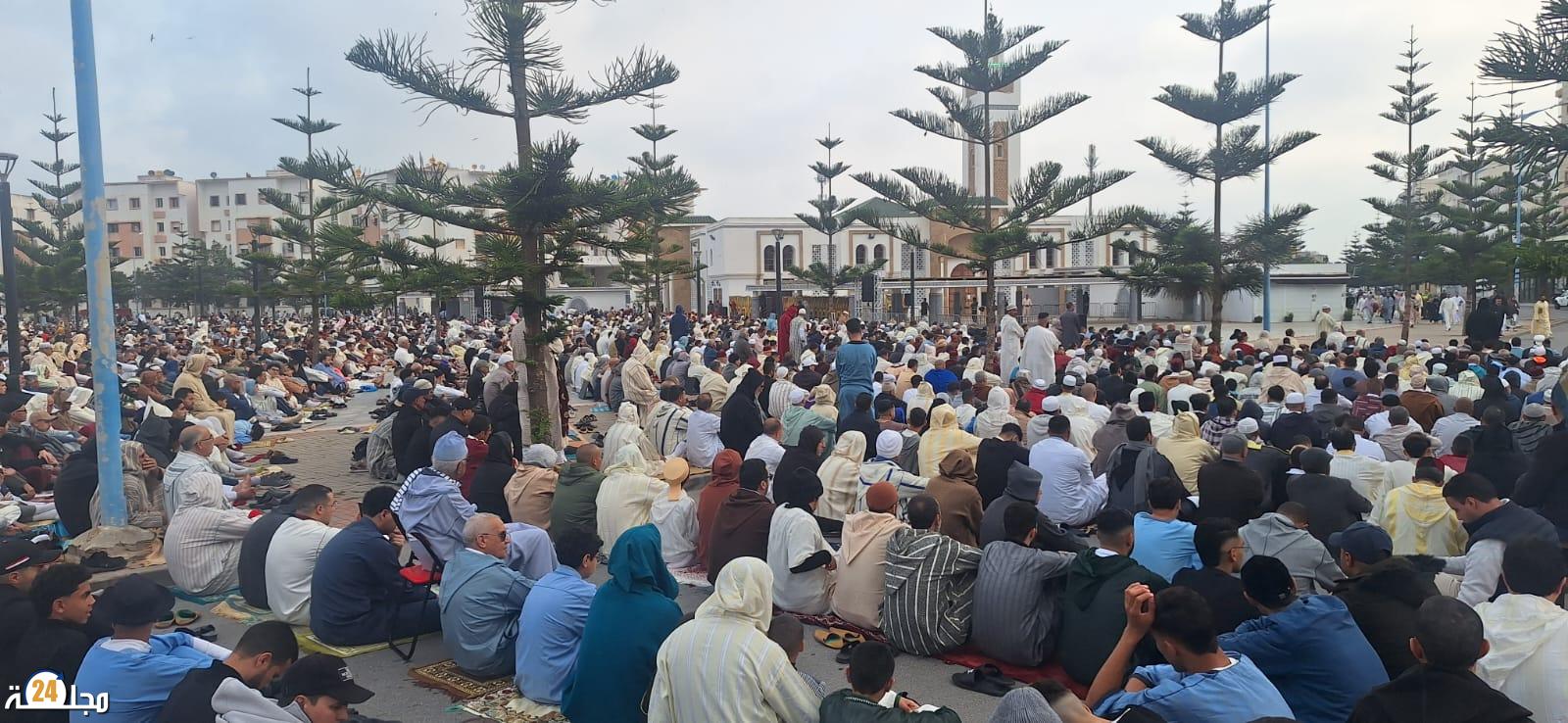 معاناة المصلين خلال عيد الفطر بمصلى حي المطار بالجديدة