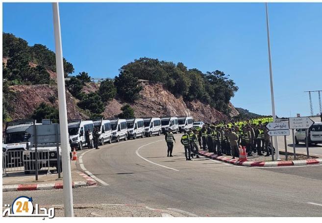 تعزيزات أمنية مكثفة ببليونش لمواجهة محاولات التسلل إلى سبتة المحتلة..