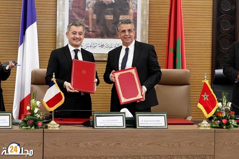 المغرب وفرنسا يلتزمان بتعزيز تعاونهما في المجال القانوني والقضائي