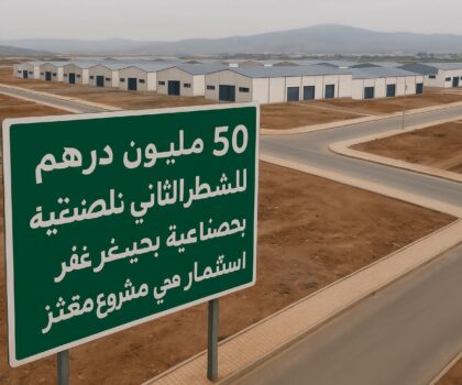 الفنيدق 50 مليون درهم للشطر الثاني من المنطقة الصناعية بحيضرة.. استثمار جديد في مشروع متعثر!”