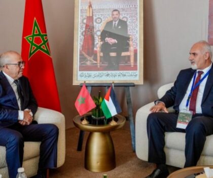 وزير الفلاحة يتباحث مع نظيره الفلسطيني