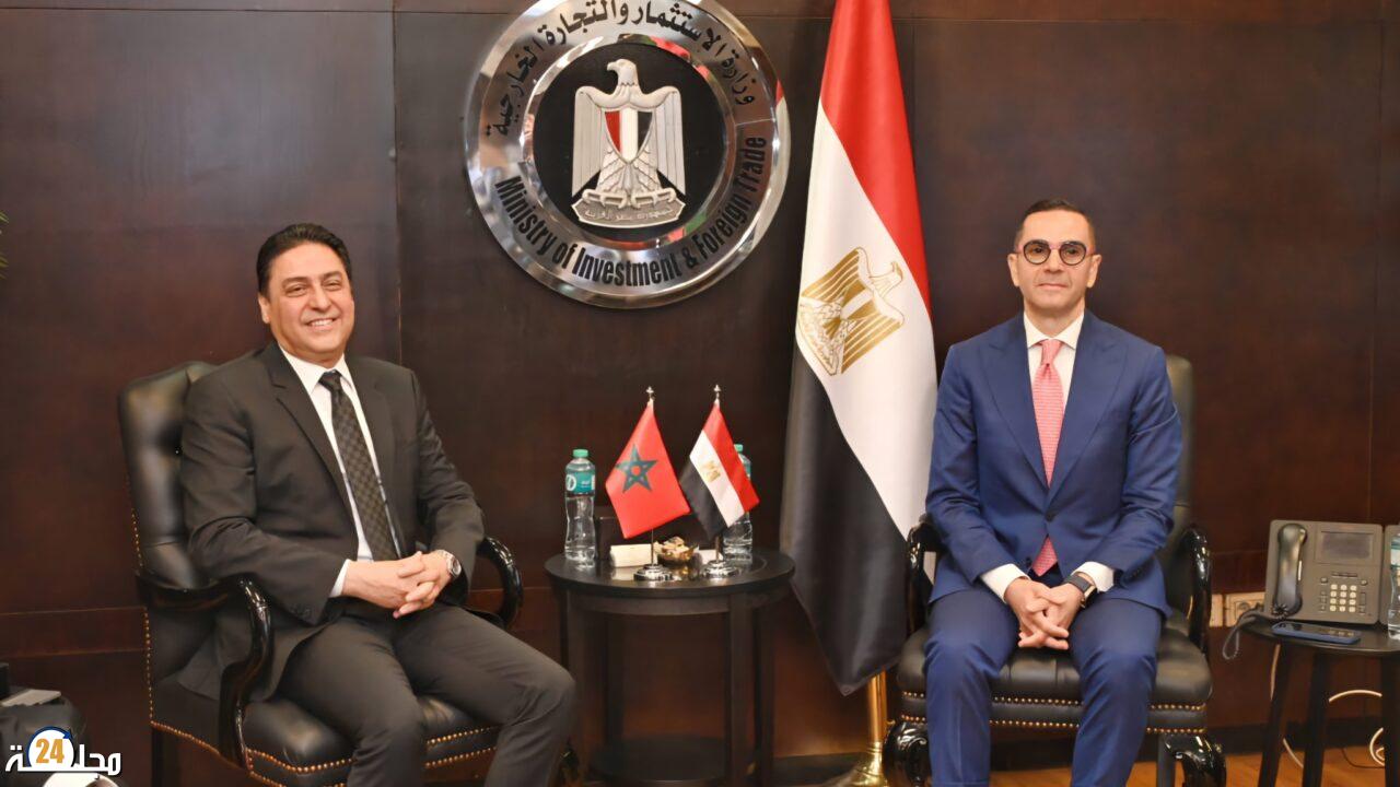 حجيرة يبحث مع وزير الاستثمار المصري سبل تعزيز المبادلات التجارية بين البلدين