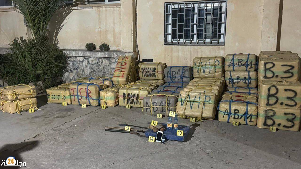 إحباط تهريب أزيد من 3 أطنان من الشيرا بوادي زم وتوقيف أربعة مشتبه فيهم