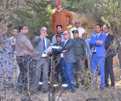 وفد رسمي يرافق عامل تيزنيت في جولة لتقييم خسائر الحريق بواحة اياي