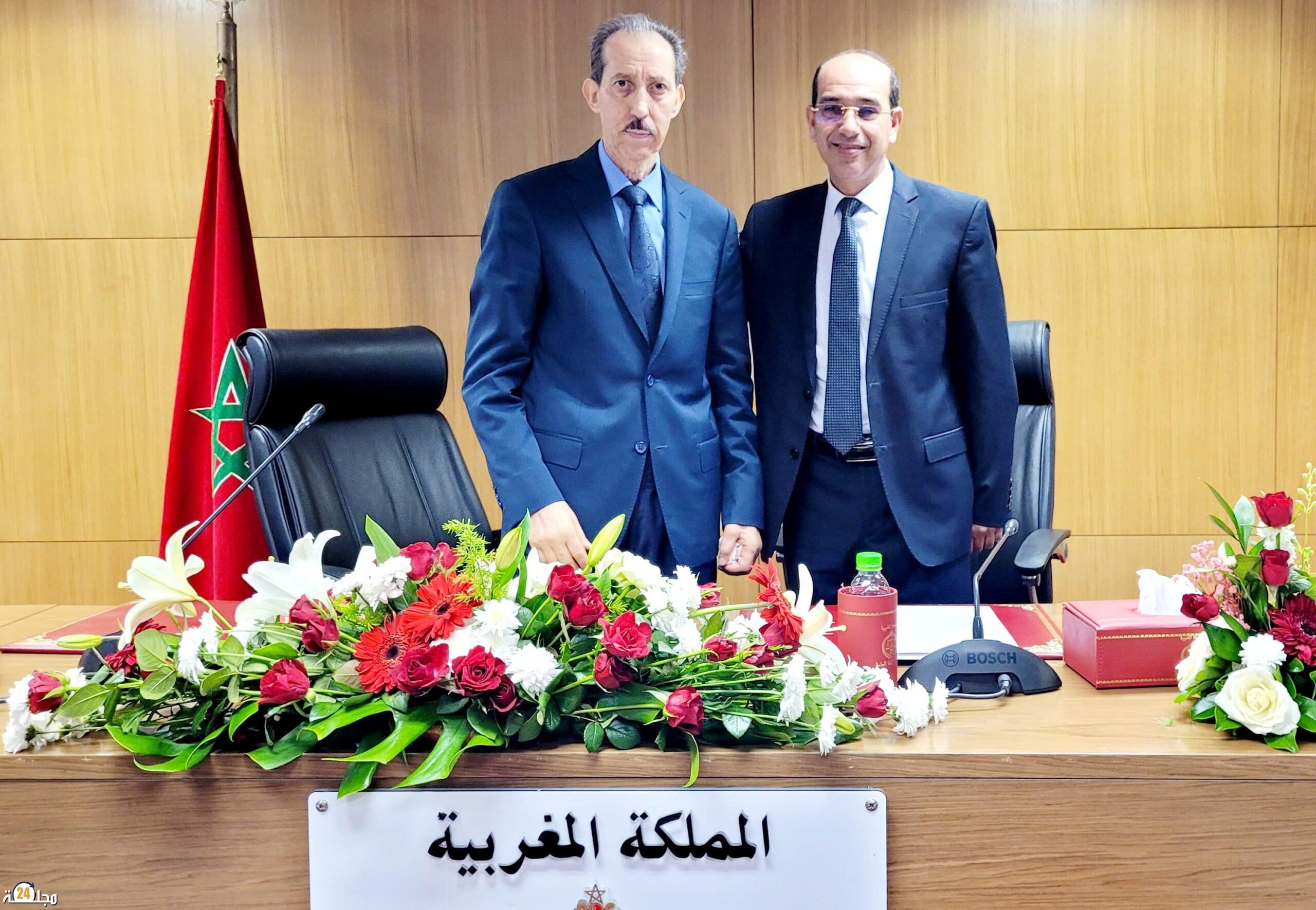 حفل تسليم السلط بين هشام بلاوي ومولاي الحسن الداكي بعد تعيينه رئيسًا للنيابة العامة