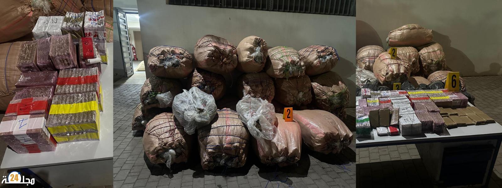 تفكيك شبكة مخدرات بين سطات وخريبكة ، حجز أزيد من طن ونصف من الكيف والشيرا