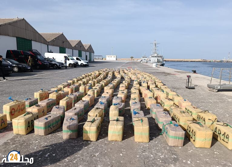 درك أكلو يجهض أكبر عملية تهريب 8 أطنان من مخدر الشيرا بشواطئ تزنيت