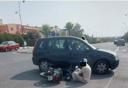 سطات..حادثة سير تُسفر عن إصابة سائق دراجة نارية بجروح طفيفة