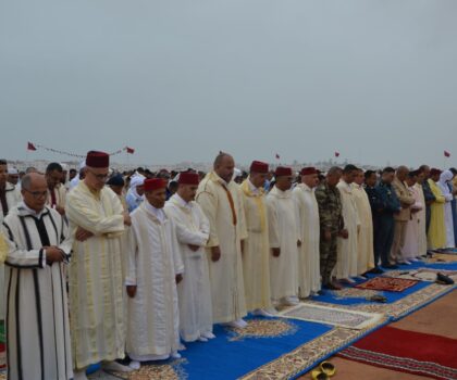 في أجواء روحانية مهيبة.. إقامة شعائر صلاة عيد الأضحى بإقليم سيدي إفني
