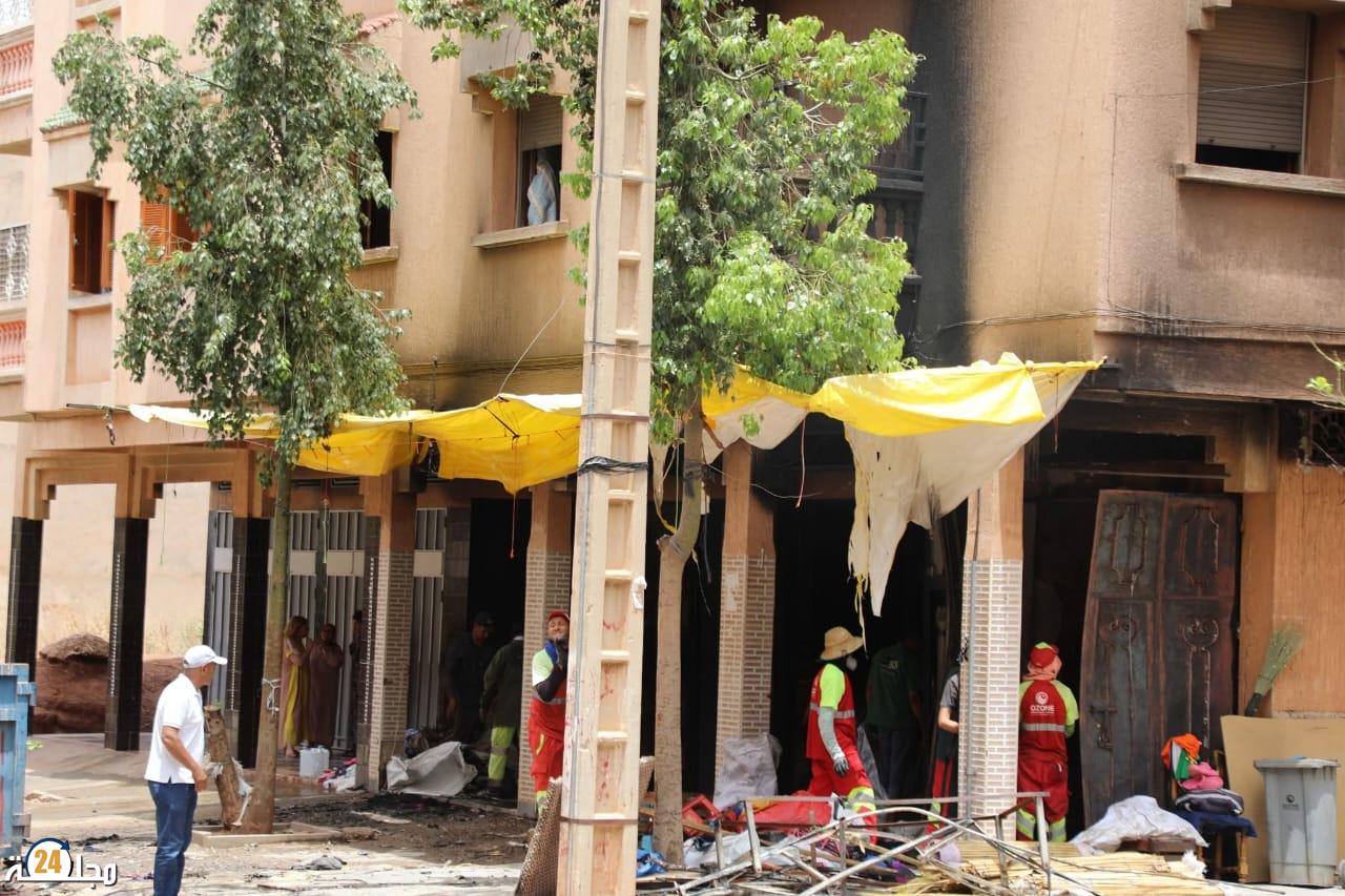 حريق مهول في حي إيخامن بخنيفرة: ذعر بين السكان وخسائر مادية كبيرة