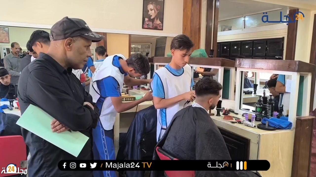 بالفيديو..هكذا مرت امتحانات تلاميذ مدرسة بدر للحلاقة والتجميل