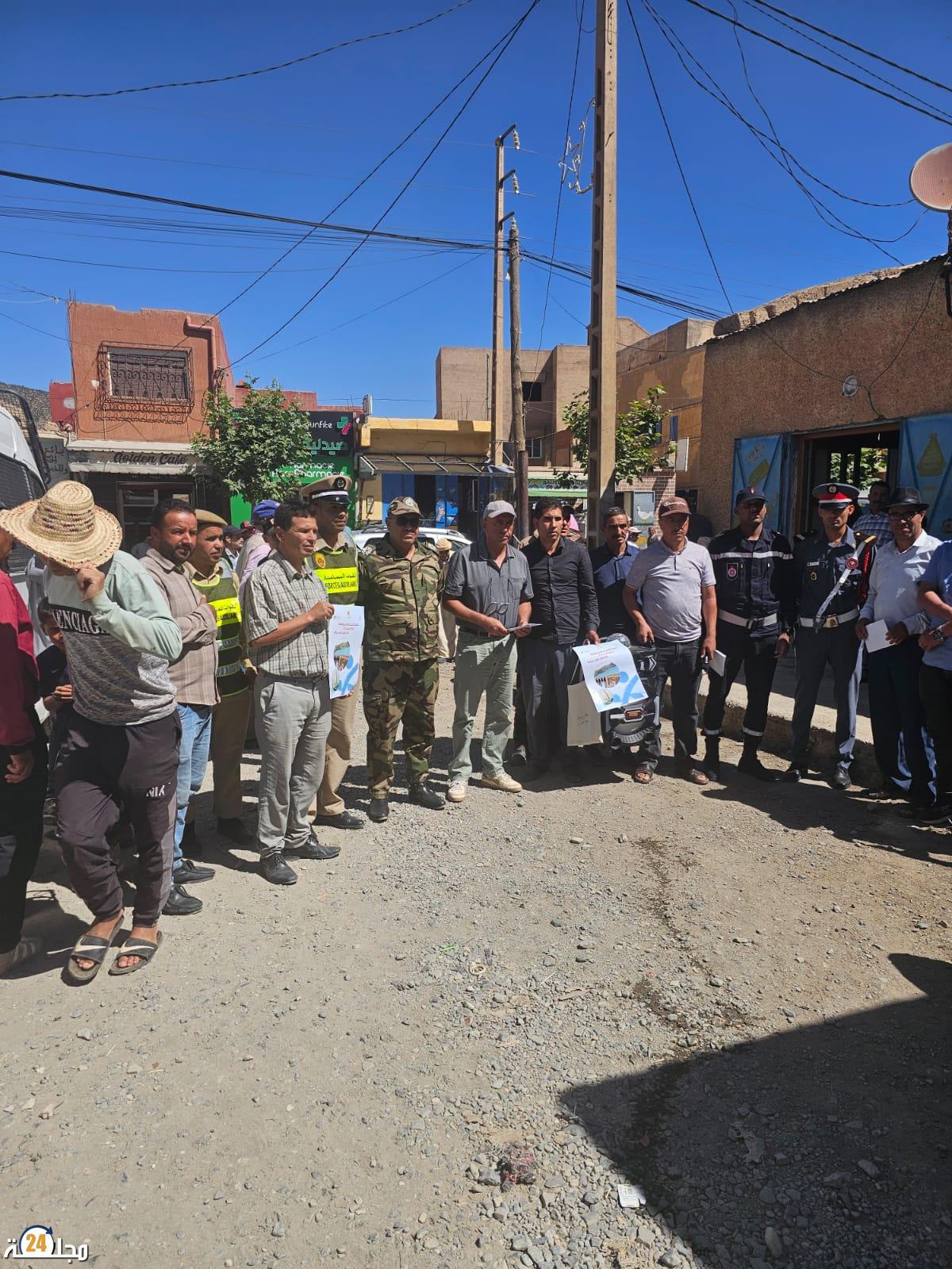 حملة تحسيسية لتوعية المواطنين بمخاطر السباحة في السدود والمجاري المائية بتونفيت